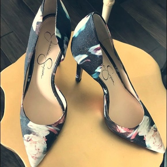 Jessica Simpson print heels - Picture 1 of 4